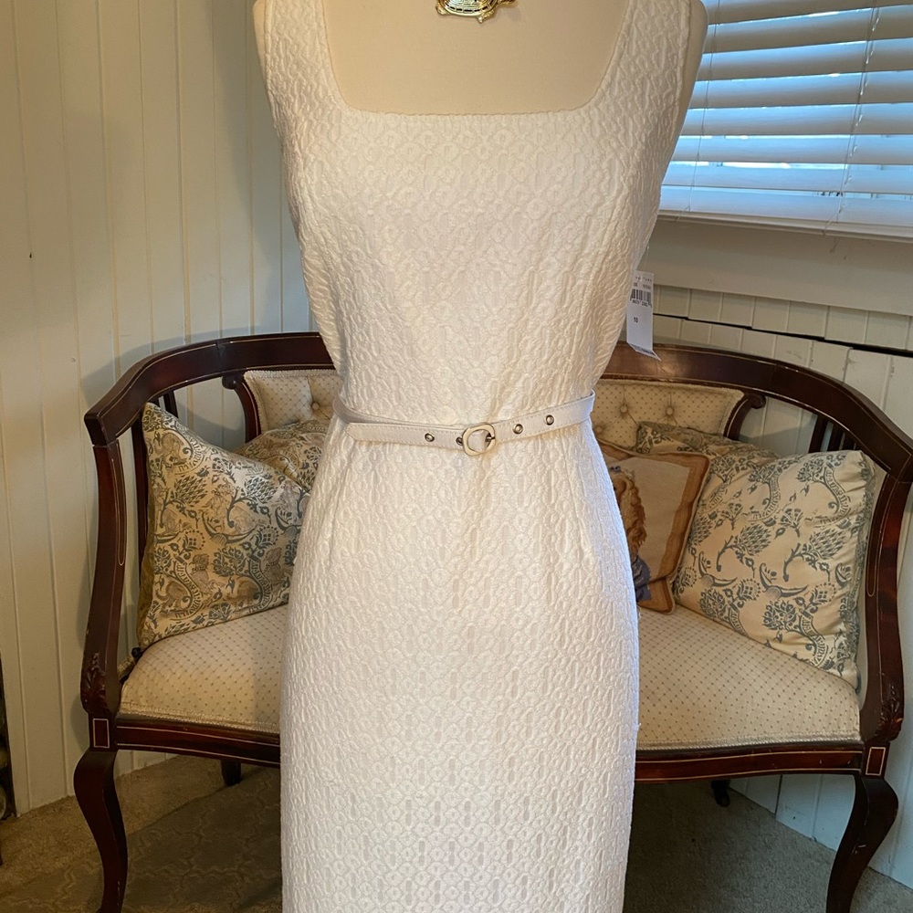 Trina Turk Elegant White Sleeveless Dress
